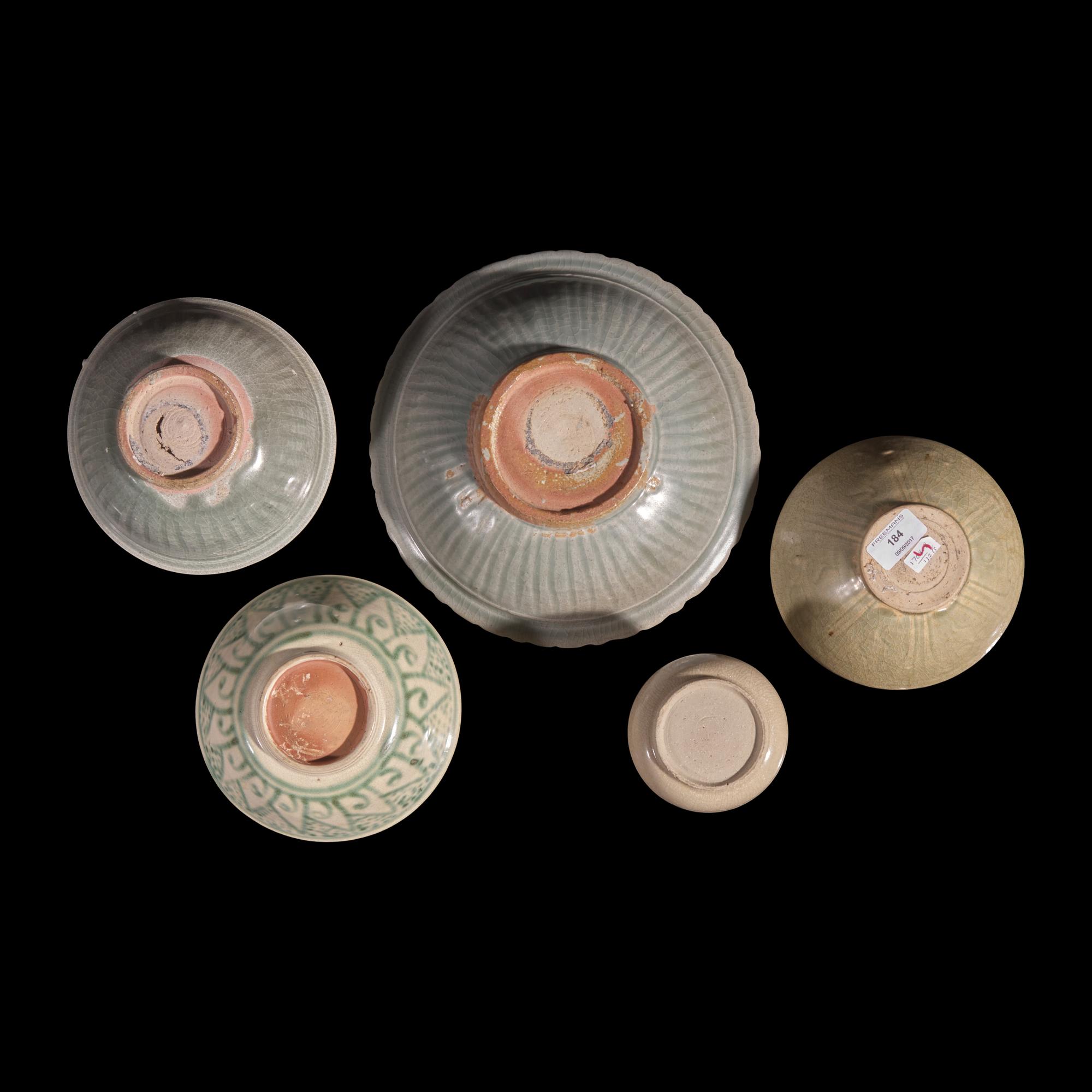 Six Vietnamese, Burmese, and Thai Ceramic Wares, 13th-16th Century and Later — 十三-十六世紀及更晚 越南、緬甸及泰國瓷一組六件