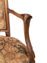 A Pair of Italian Fruitwood Armchairs