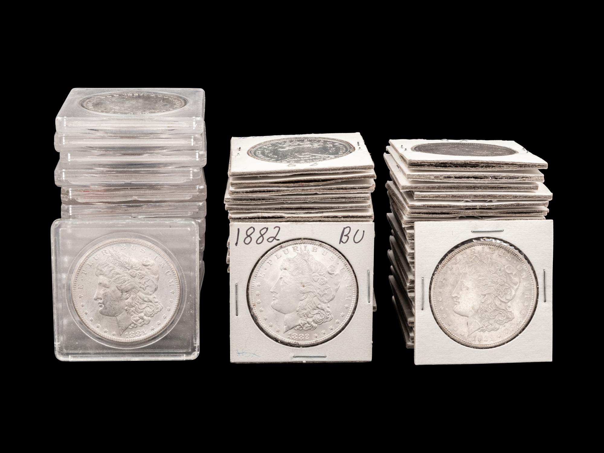 Sixty Morgan $1 Coins