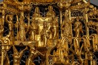 Two Chinese Gilt Wood Panels