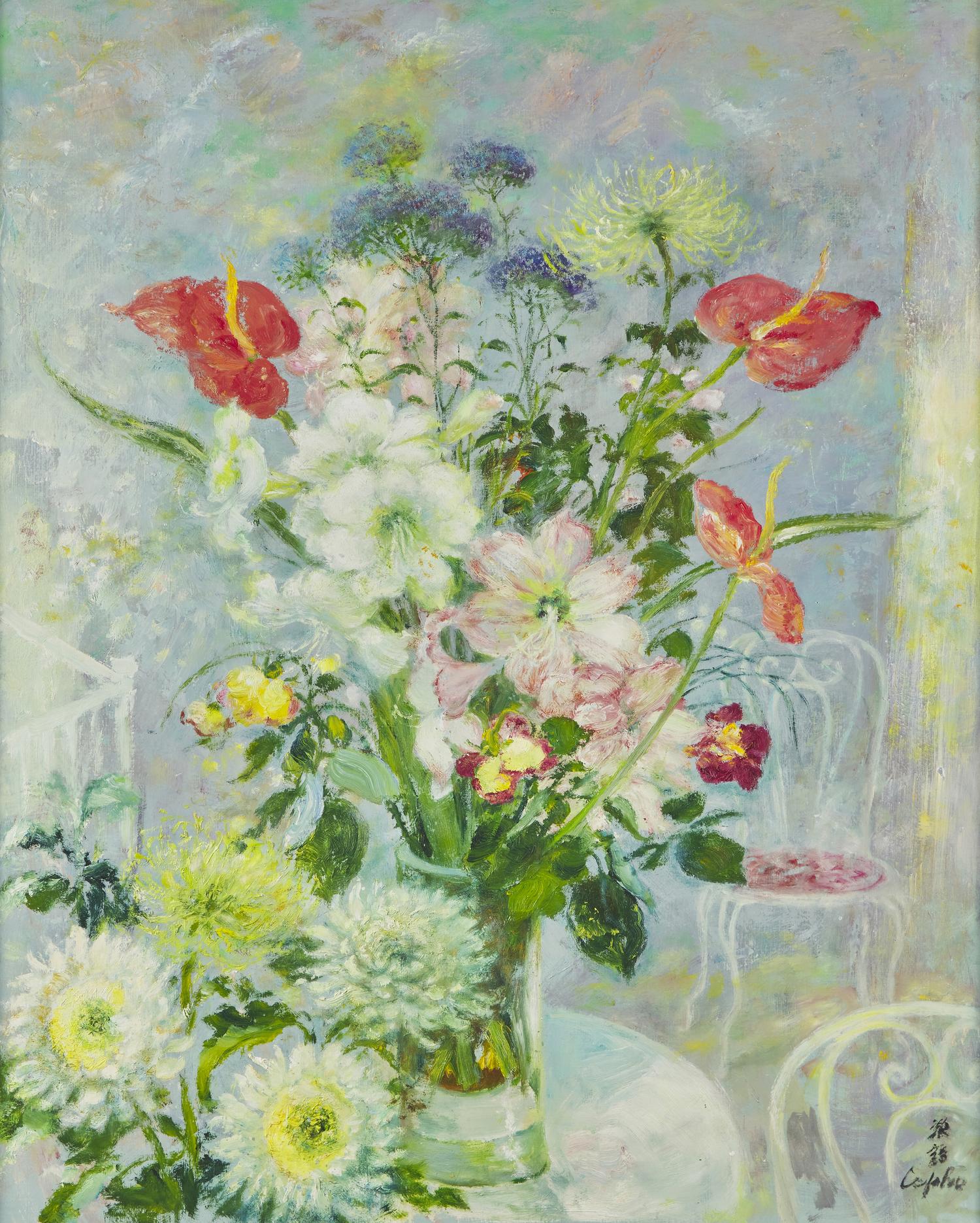 Fleurs du Jardin sur une Table