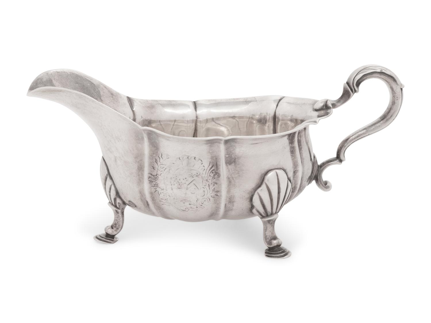 An Irish George III Silver Sauce Boat