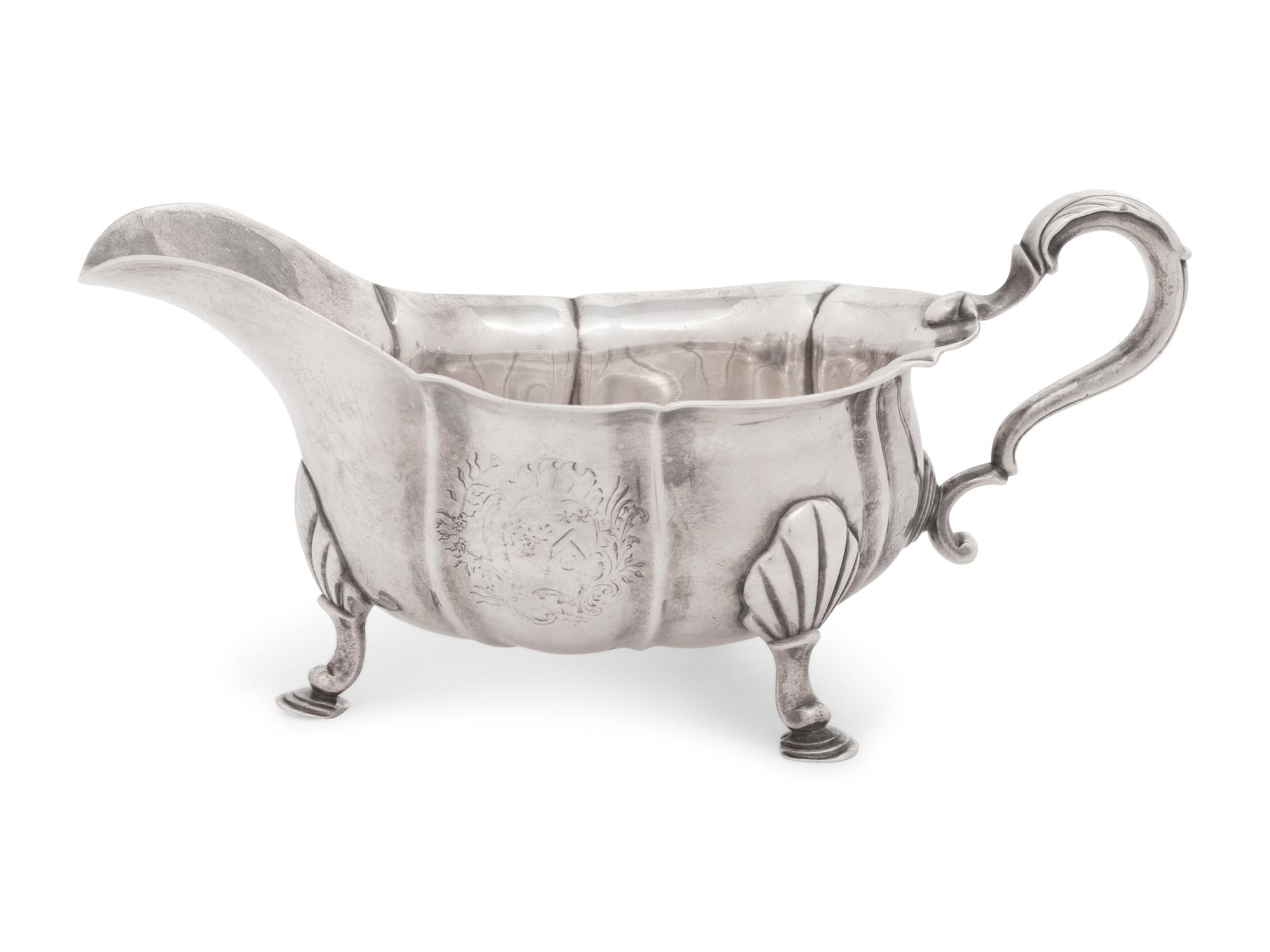 An Irish George III Silver Sauce Boat