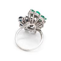 MULTIGEM AND DIAMOND RING