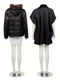 Two Pieces of Fur Trimmed Outerwear: One Brunello Cucinelli, One Eskandar