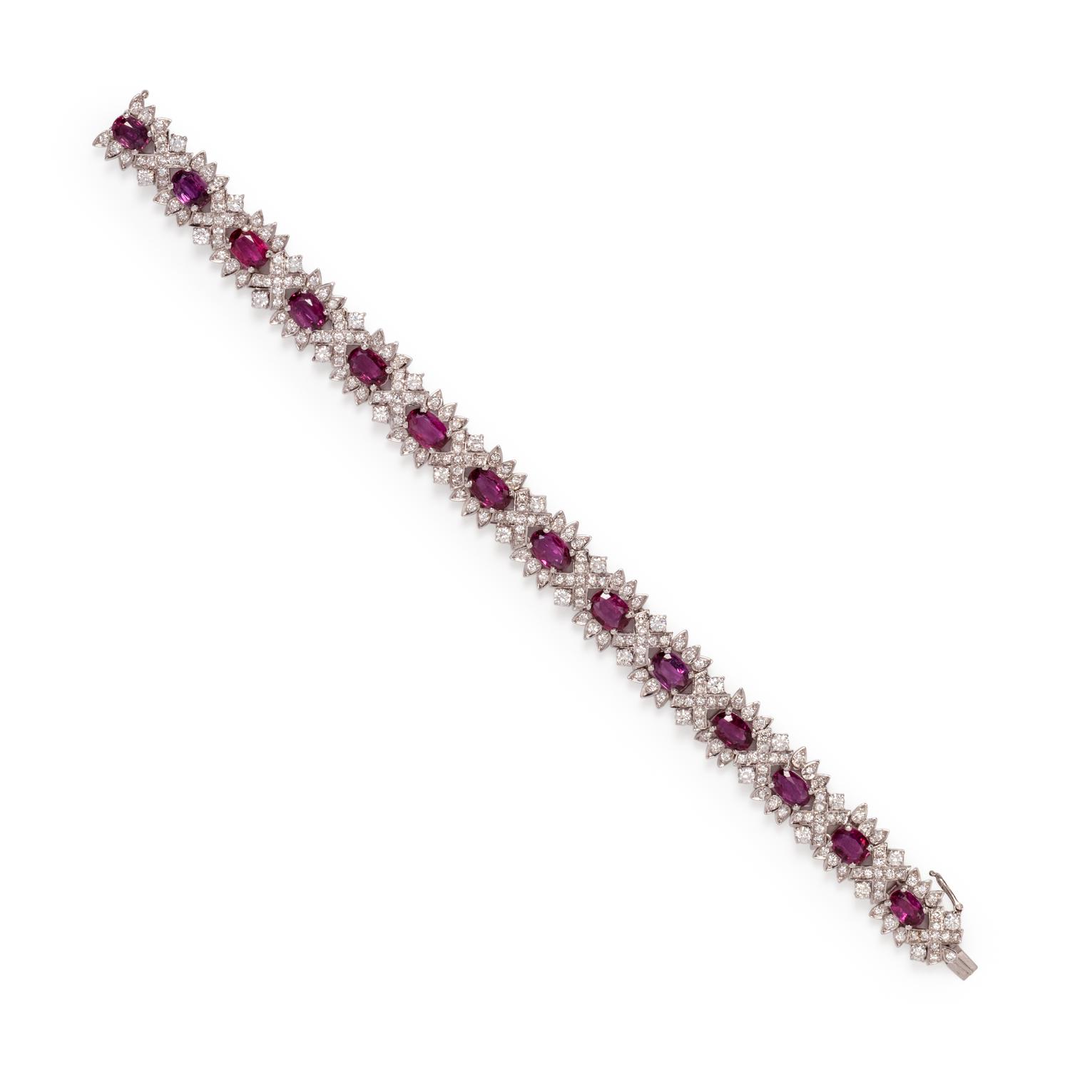 RUBY AND DIAMOND BRACELET