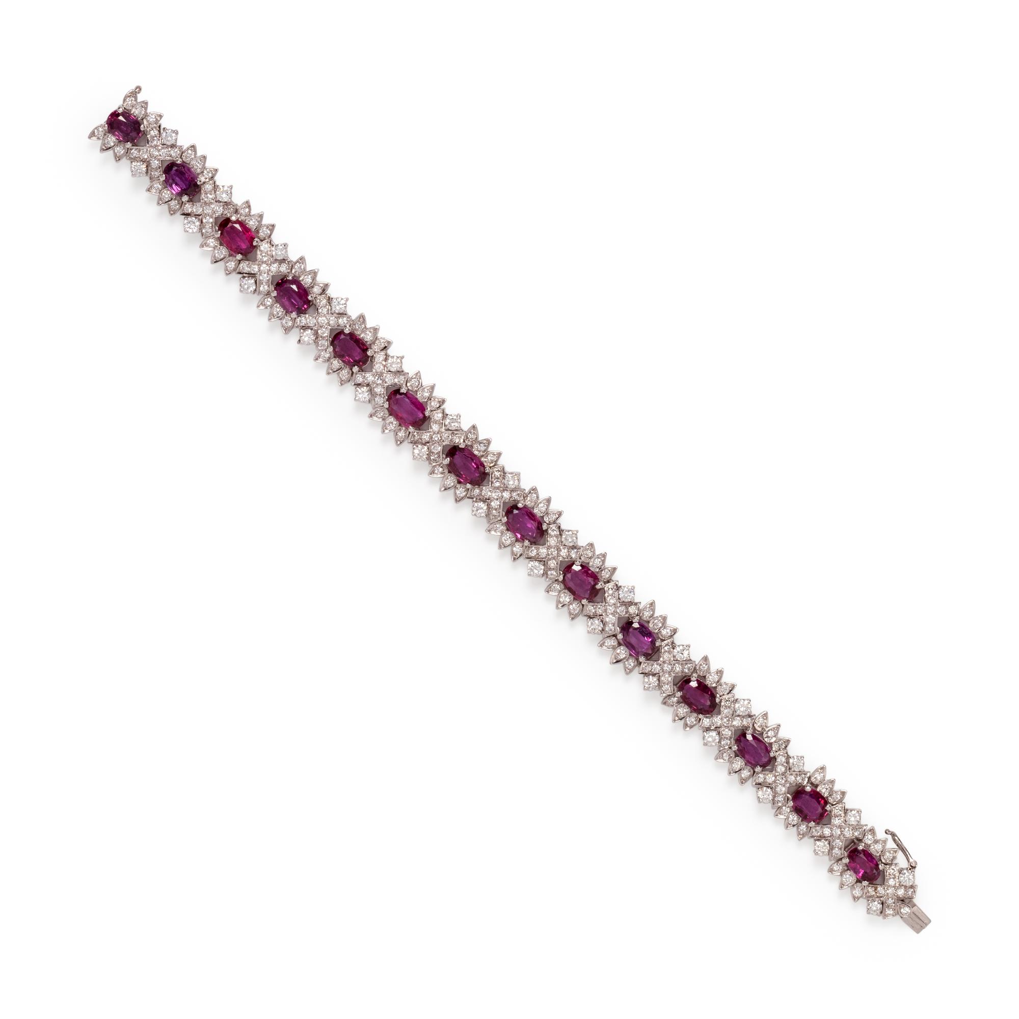 RUBY AND DIAMOND BRACELET