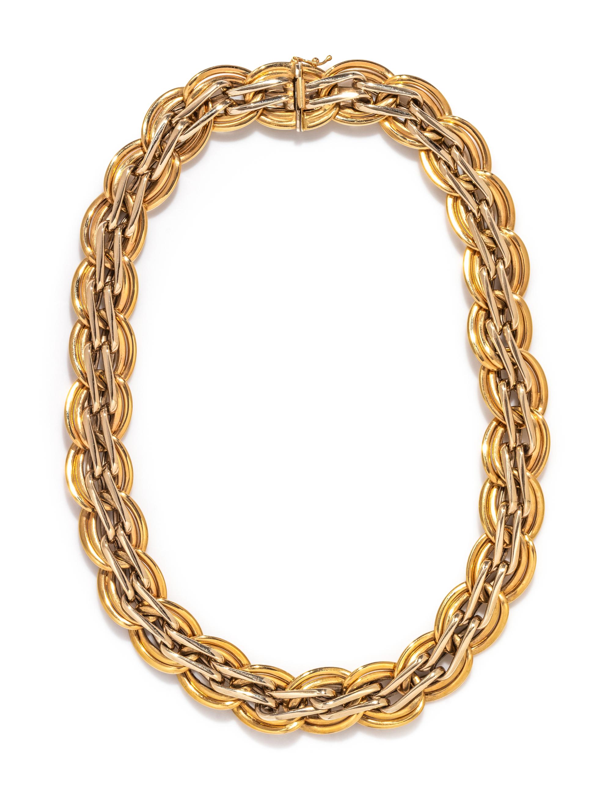 BICOLOR GOLD NECKLACE