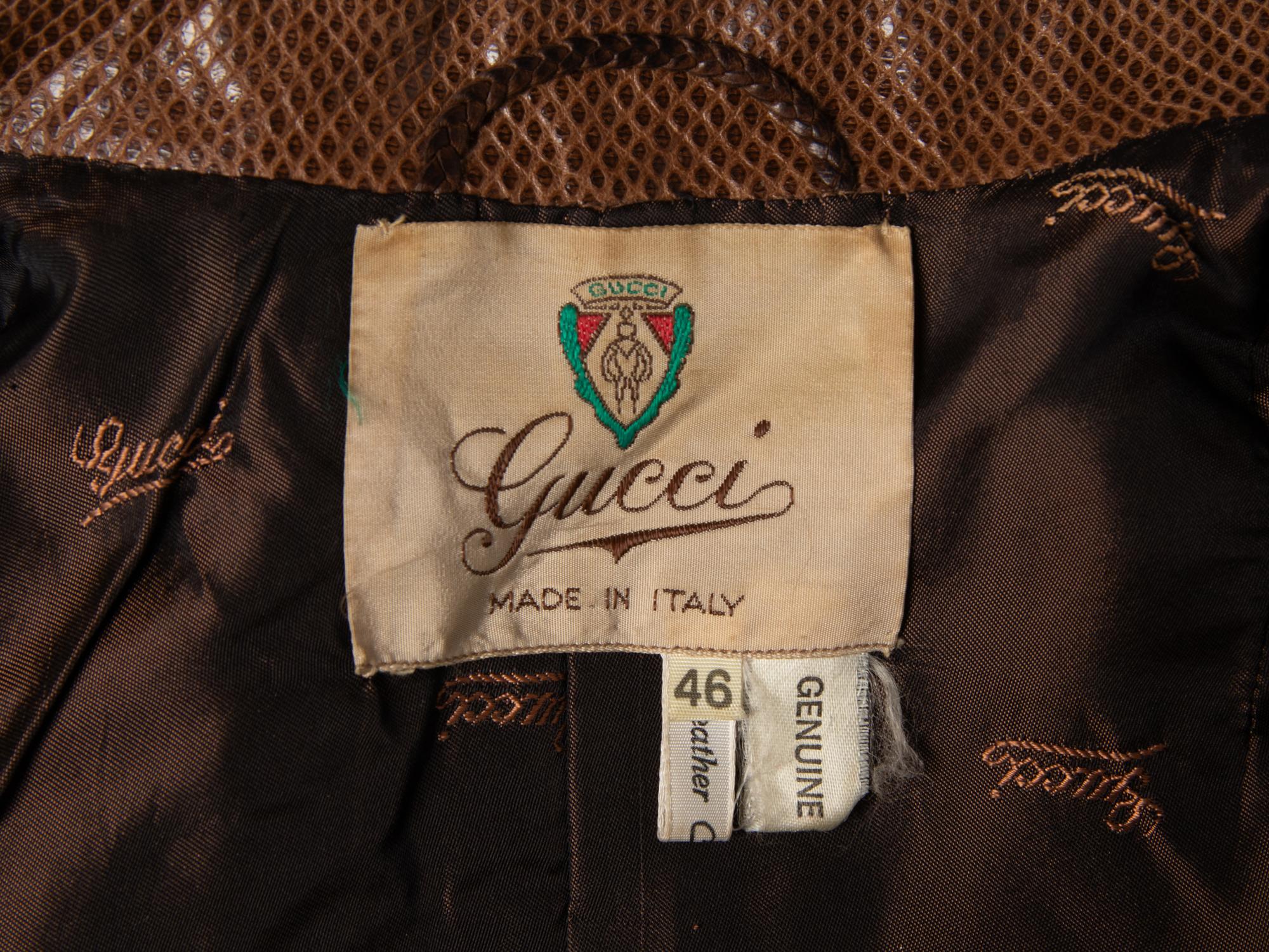 Gucci, Snakeskin Jacket