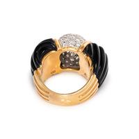 ONYX AND DIAMOND RING