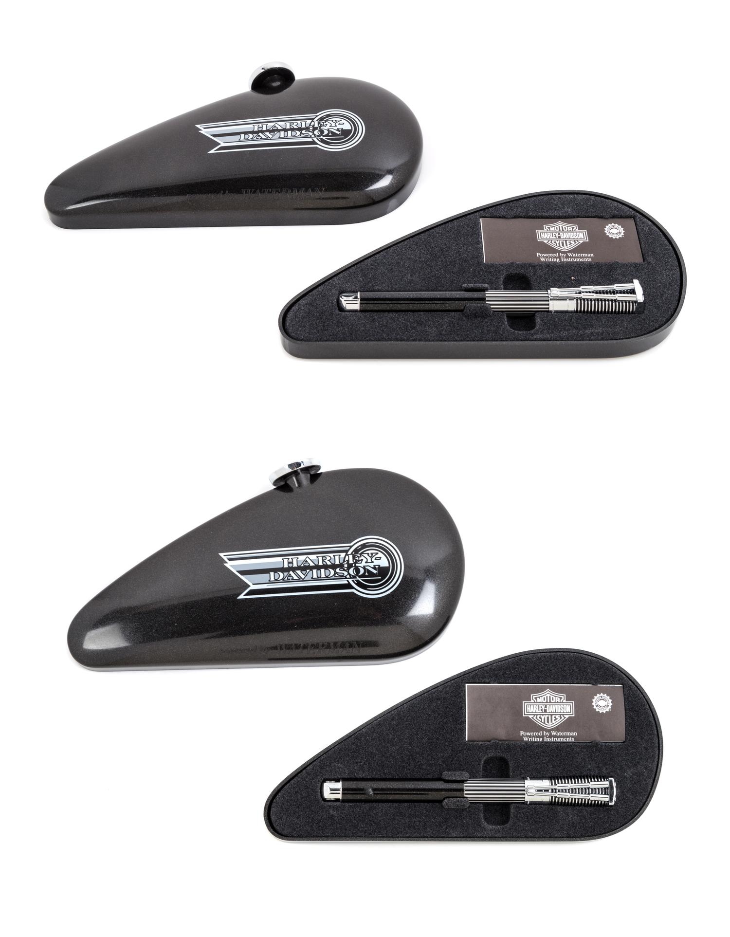 A Pair of Waterman Harley Davidson Special Edition Fountain Pens