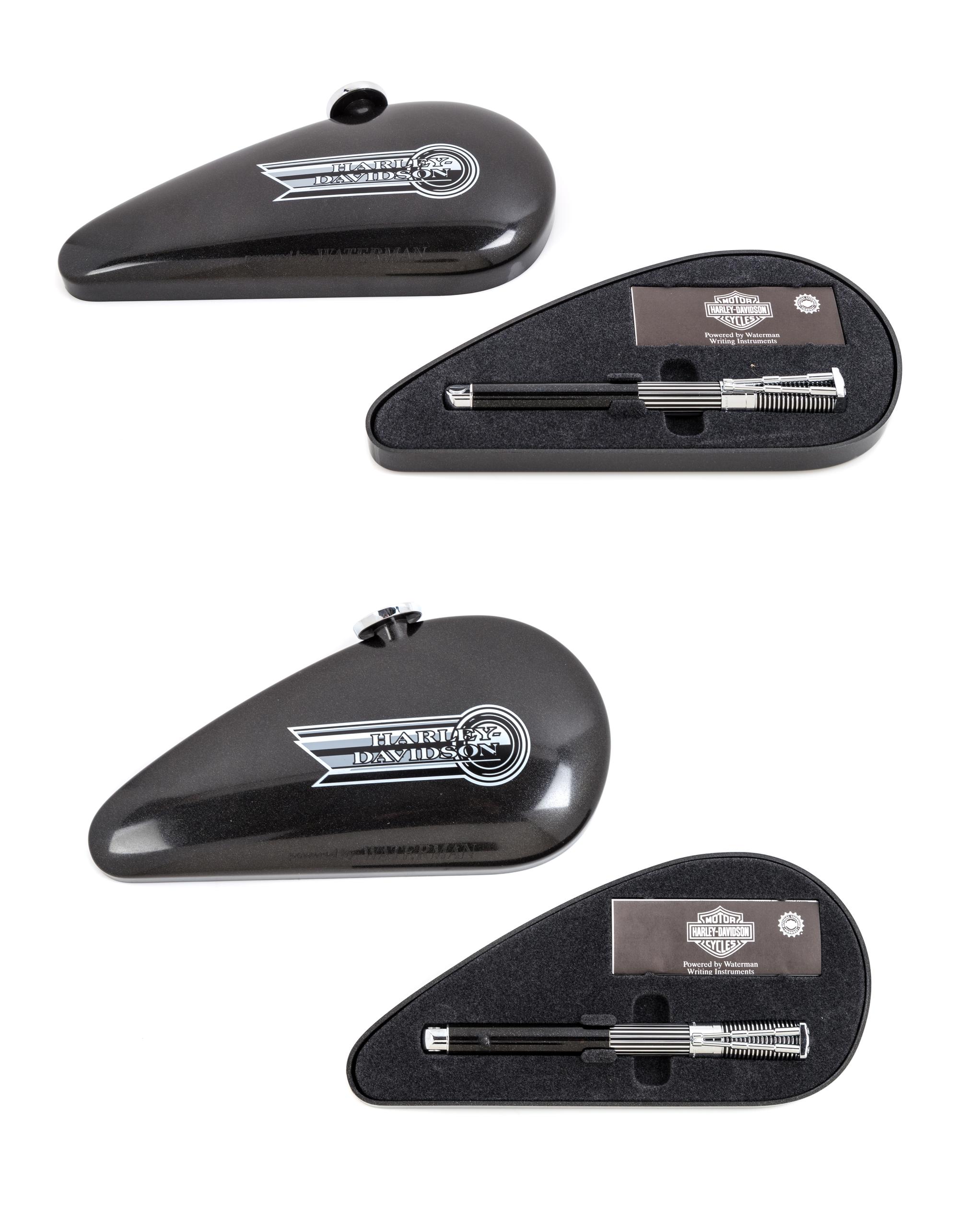 A Pair of Waterman Harley Davidson Special Edition Fountain Pens