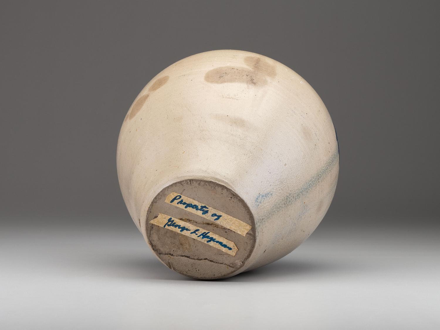 A Cobalt Decorated Stoneware Merchant's Jug
