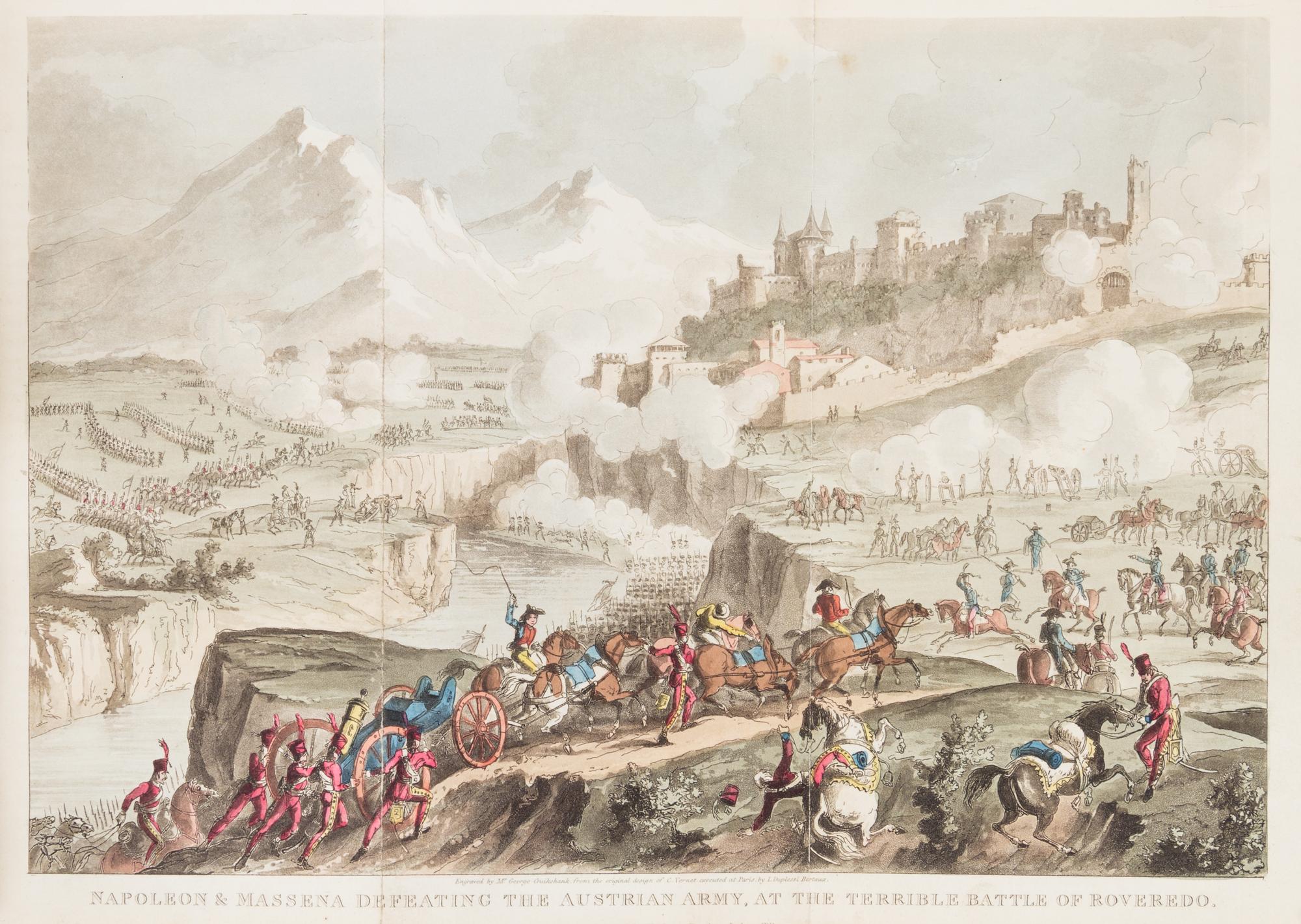 (CRUIKSHANK, GEORGE) IRELAND, WILLIAM H. Life of Napoleon Bonaparte. London, 1823-1828.