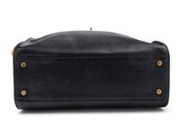 Hermès Black Leather Kelly Sport Bag, 30cm, 1986