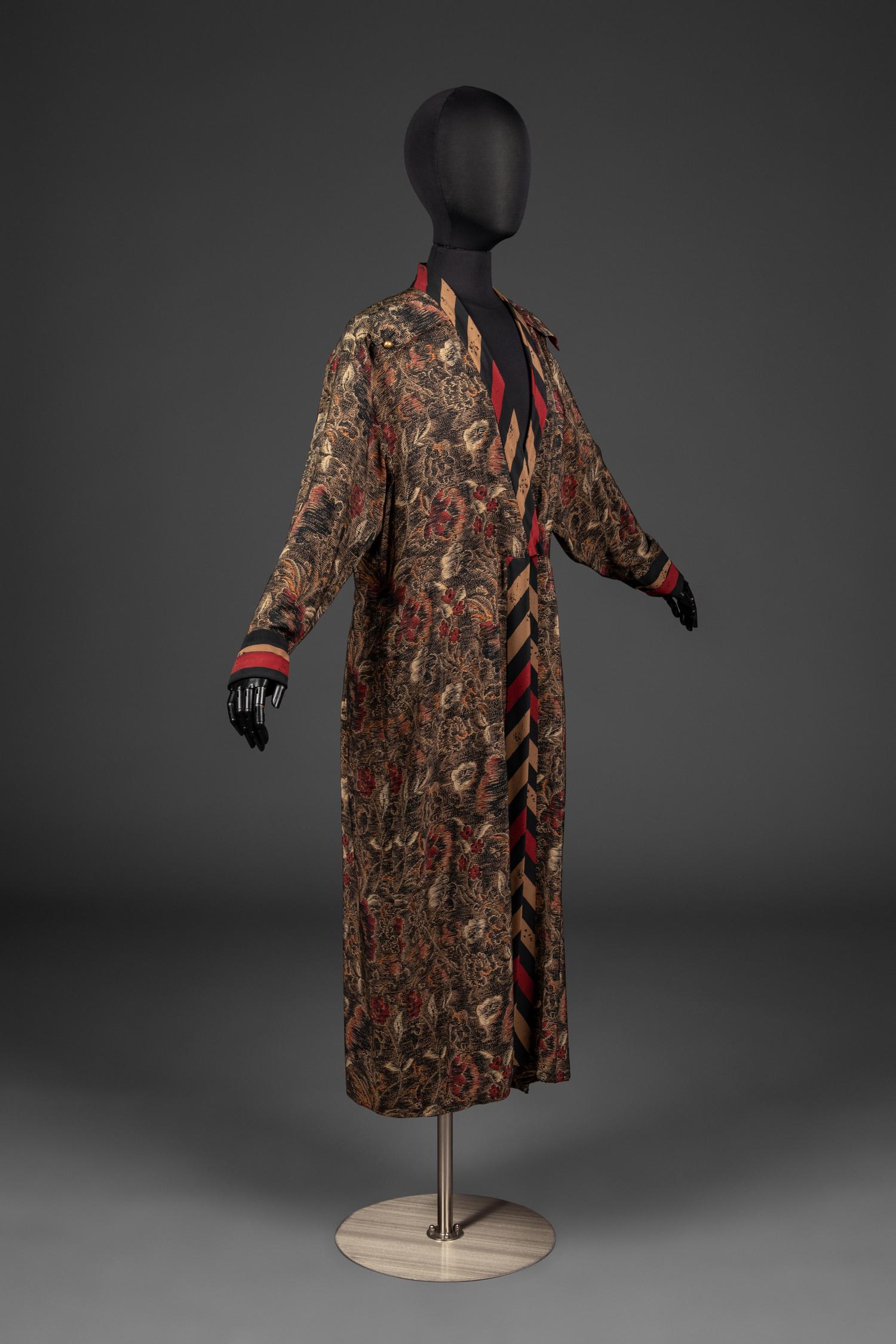 Chloé Printed Silk Long Jacket, by Karl Lagerfeld, 1980s