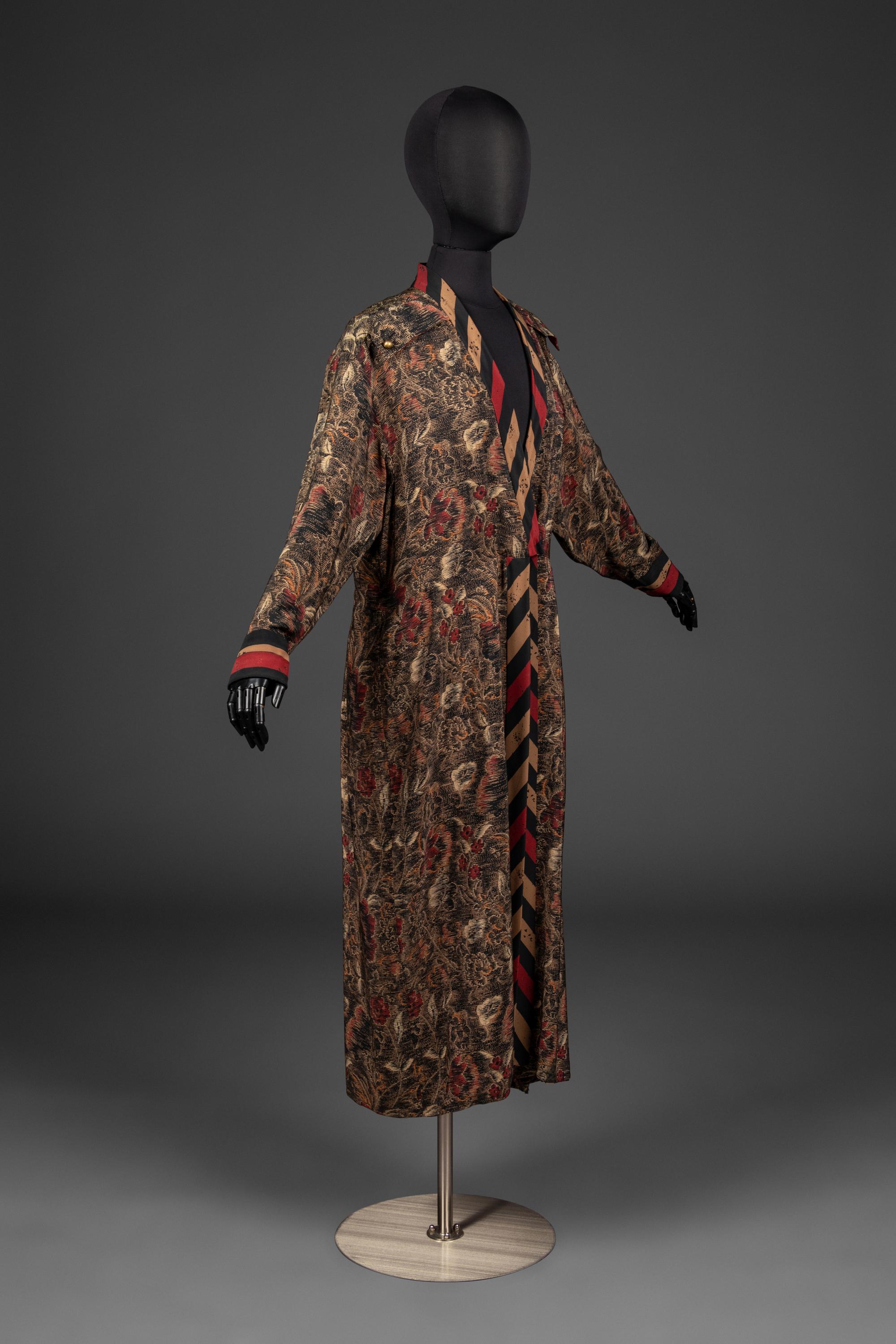 Chloé Printed Silk Long Jacket, by Karl Lagerfeld, 1980s