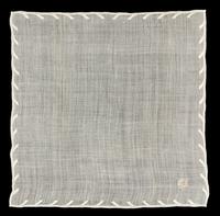 LINCOLN, Mary Todd (1818-1883). Personal monogrammed handkerchief.