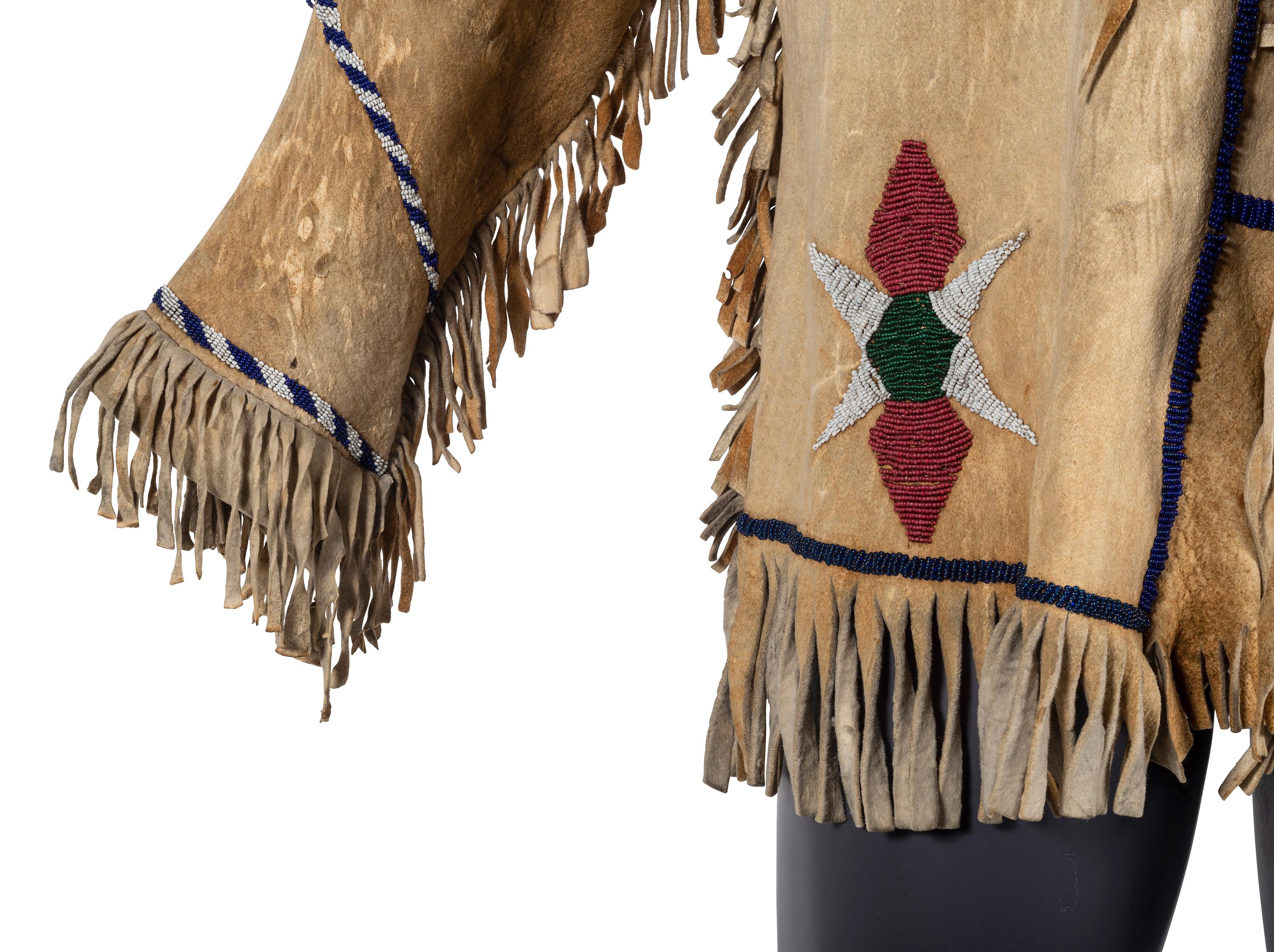 Apache Beaded Hide Jacket, Pictorial