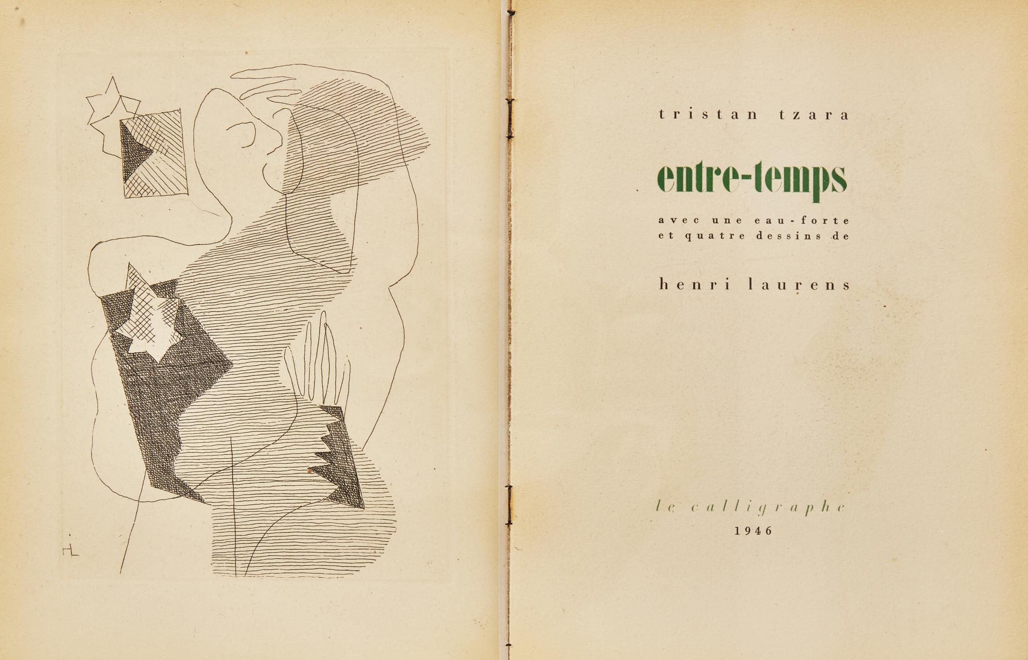 [Fine Bindings] [Gonet, Jean de] Tzara, Tristan. Entre-temps