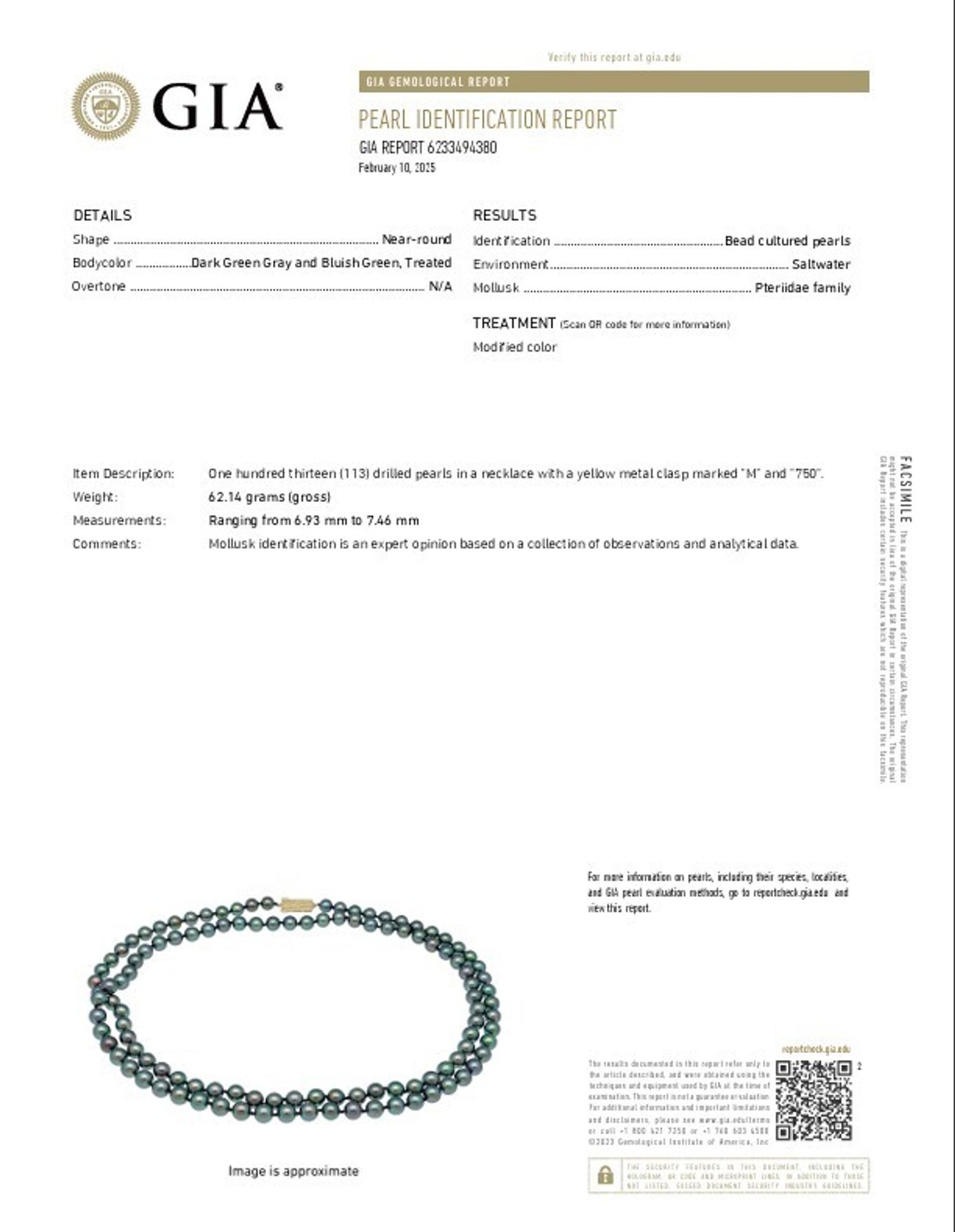 MIKIMOTO, CULTURED PEARL NECKLACE