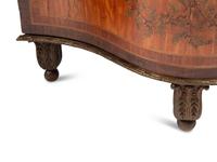 A Pair of George III Marquetry Marble-Top Corner Cabinets in the Manner of Mayhew and Ince