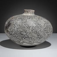 Large Ancestral Pueblo, Tularosa Black-on-White Pottery Olla