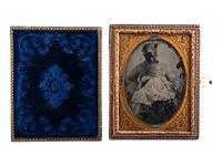 [EARLY PHOTOGRAPHY]. A group of 3 quarter plate images of African American women with white children, comprising:
