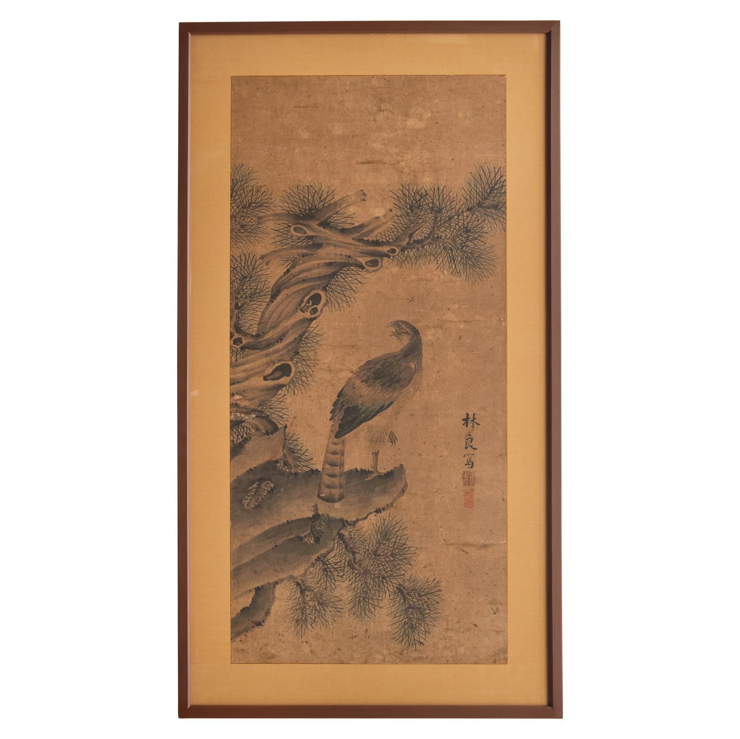 A Korean 'Hawk' Painting