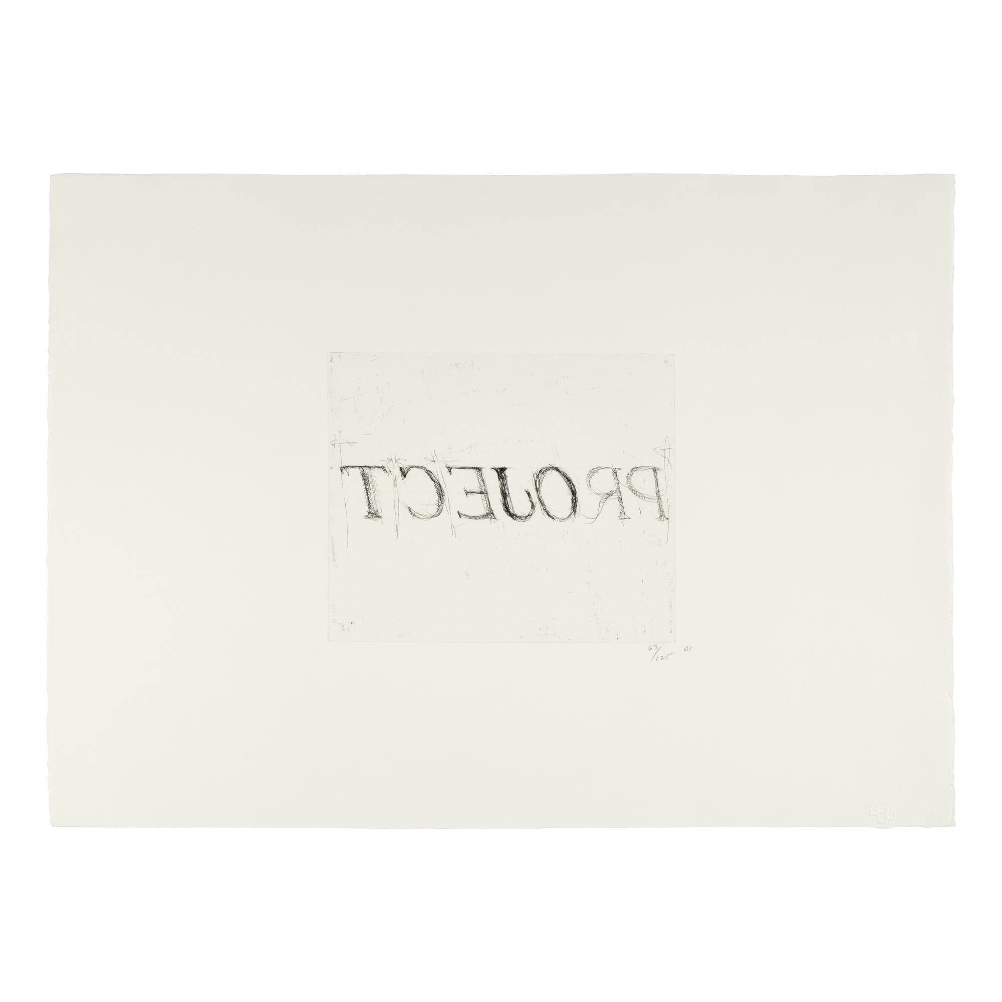 Bruce Nauman (American, b. 1941) — tcejorP lainnetneciuqseS nisnocsiW (triptych) (from the Wisconsin Sesquicentennial Portfolio ), 2001