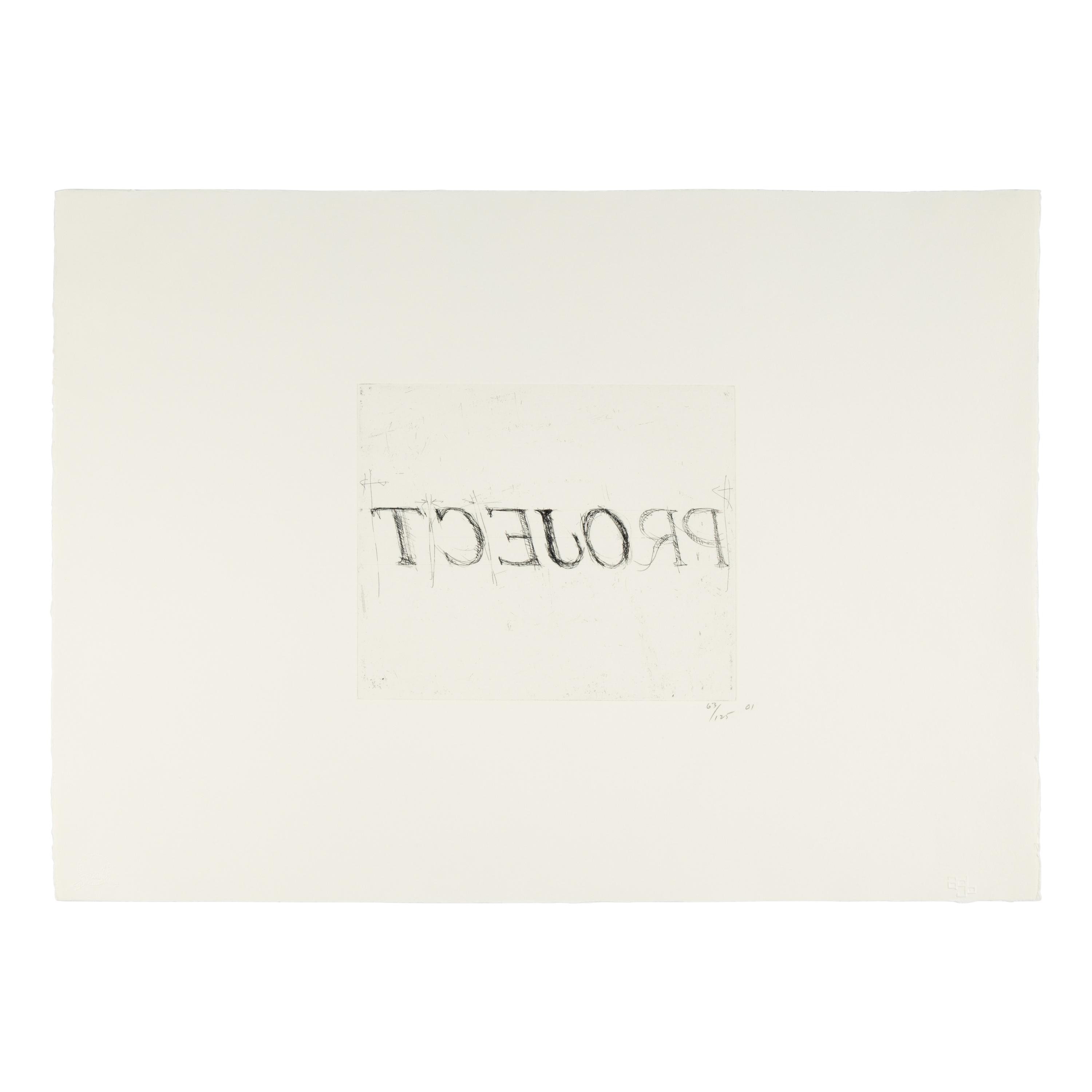 Bruce Nauman (American, b. 1941) — tcejorP lainnetneciuqseS nisnocsiW (triptych) (from the Wisconsin Sesquicentennial Portfolio ), 2001