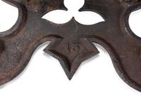 A Cast Iron Lyre Form Music Stand