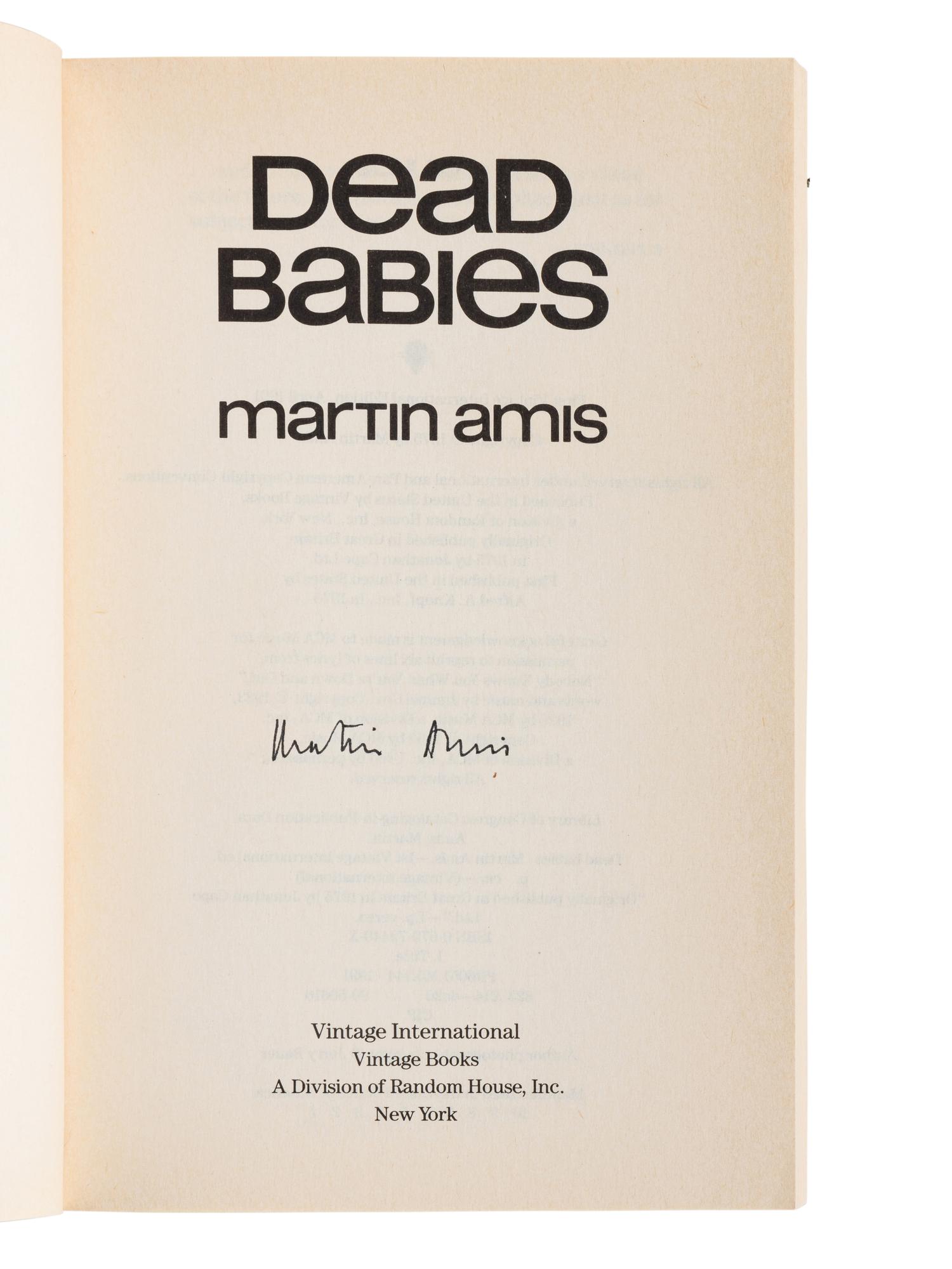AMIS, Martin (1949-2023). A group of 11 works by Amis, MANY SIGNED, comprising: