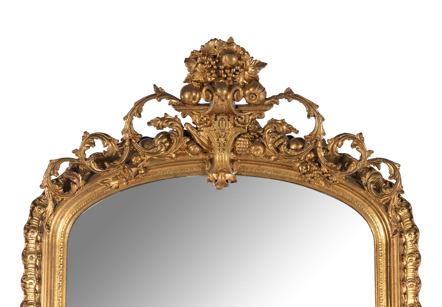 A Napoleon III Giltwood Pier Mirror