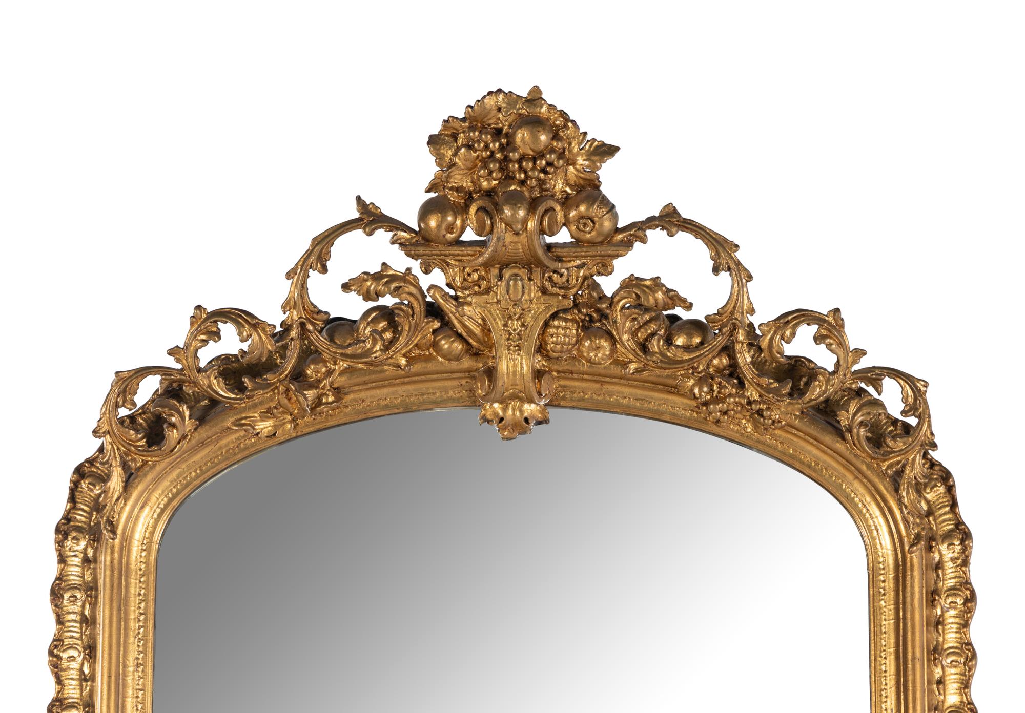 A Napoleon III Giltwood Pier Mirror
