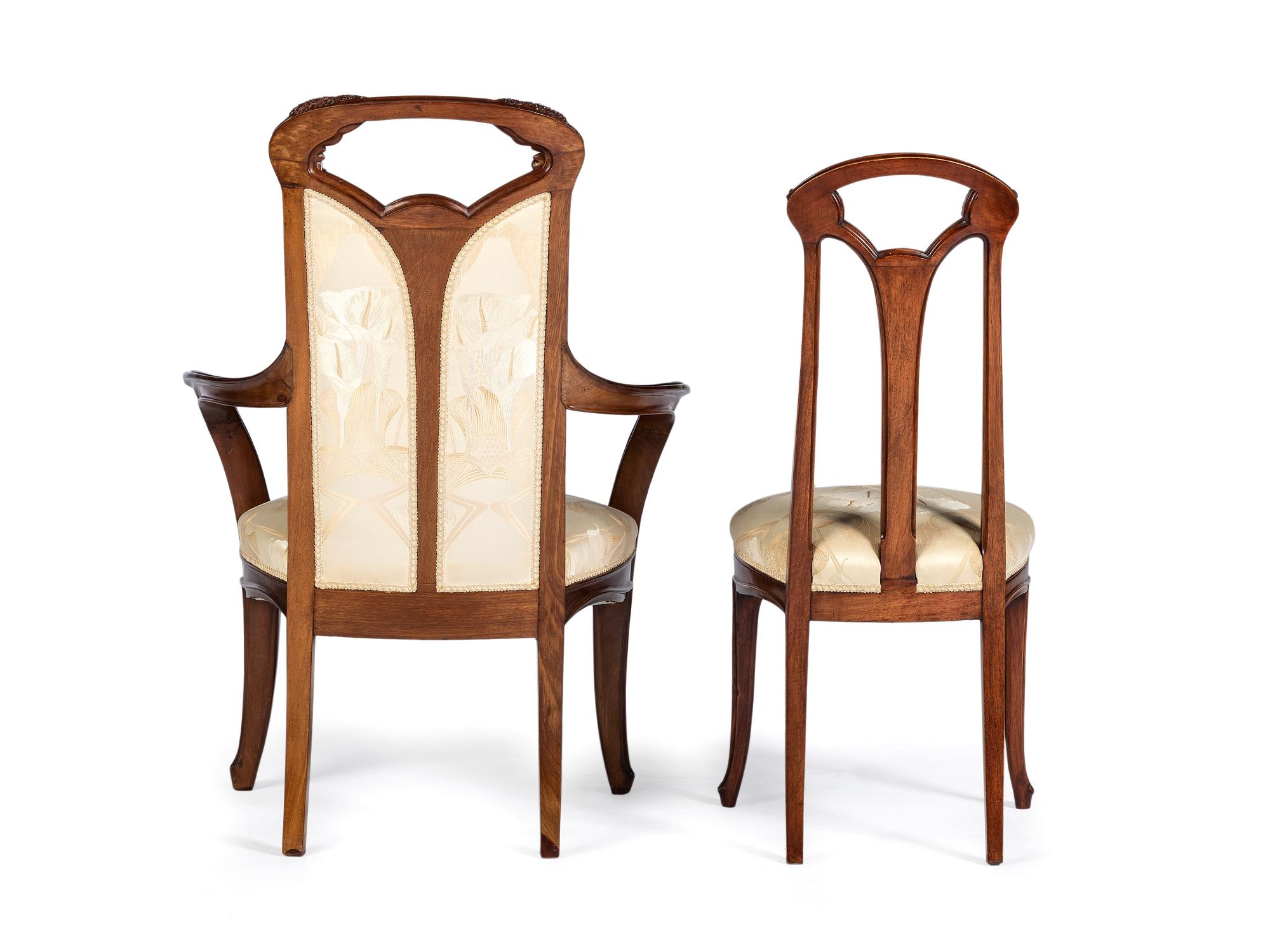 Set of Six Ombelle Chairs, circa 1900