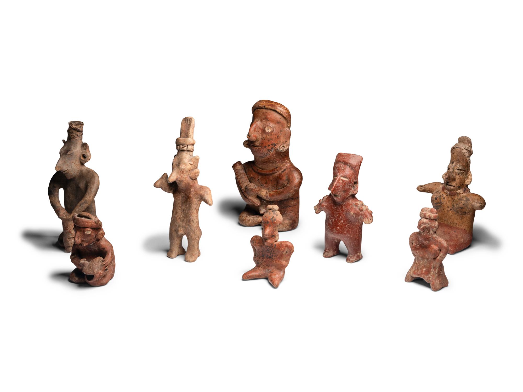 Eight Jalisco Terracotta Figures