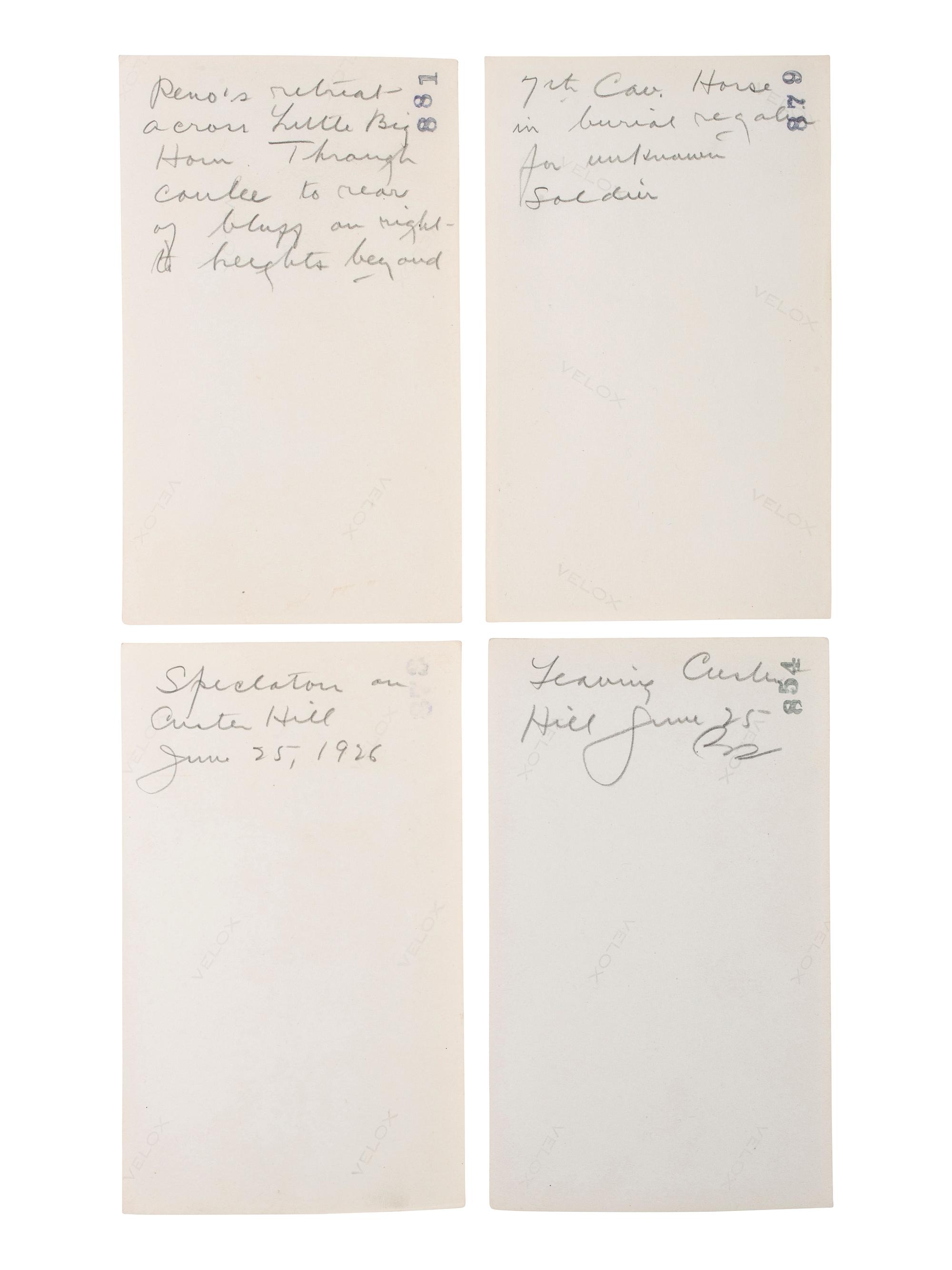 [LATE INDIAN WARS]. A group of 28 photographs from the 50th Anniversary of the Battle of the Little Bighorn, and other Custer Memorials, comprising: