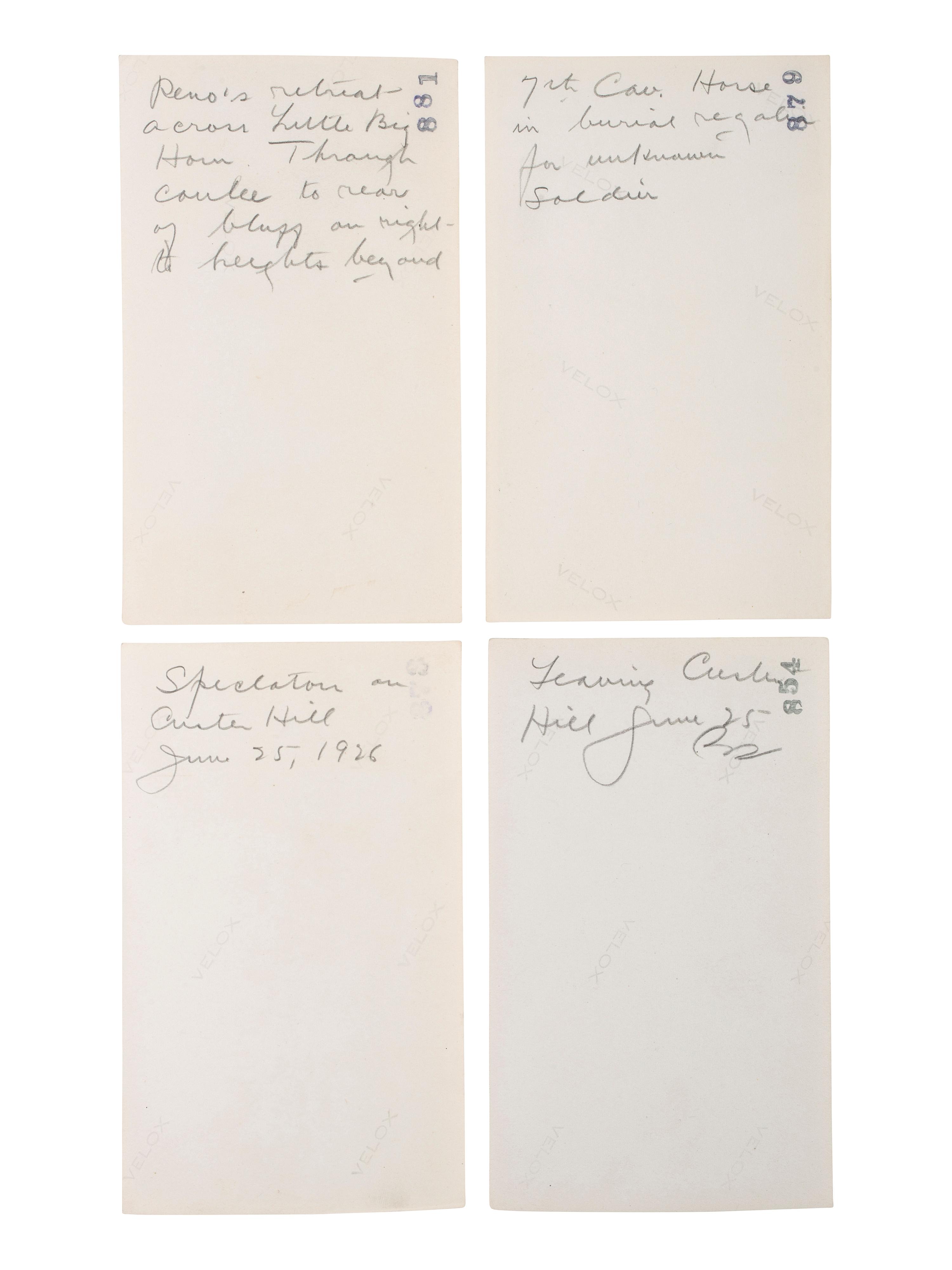 [LATE INDIAN WARS]. A group of 28 photographs from the 50th Anniversary of the Battle of the Little Bighorn, and other Custer Memorials, comprising: