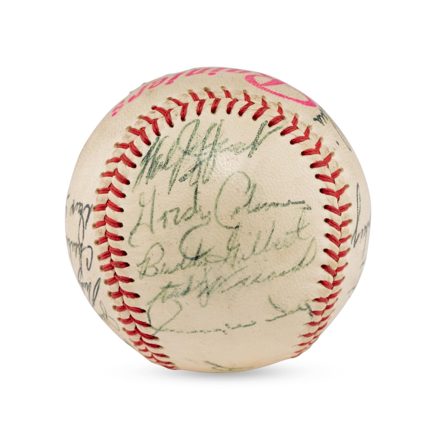 A 1960 Seattle Rainers Team Signed Autograph Baseball