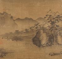 Eleven Loose Album Leaves Depicting Figures and Landscape