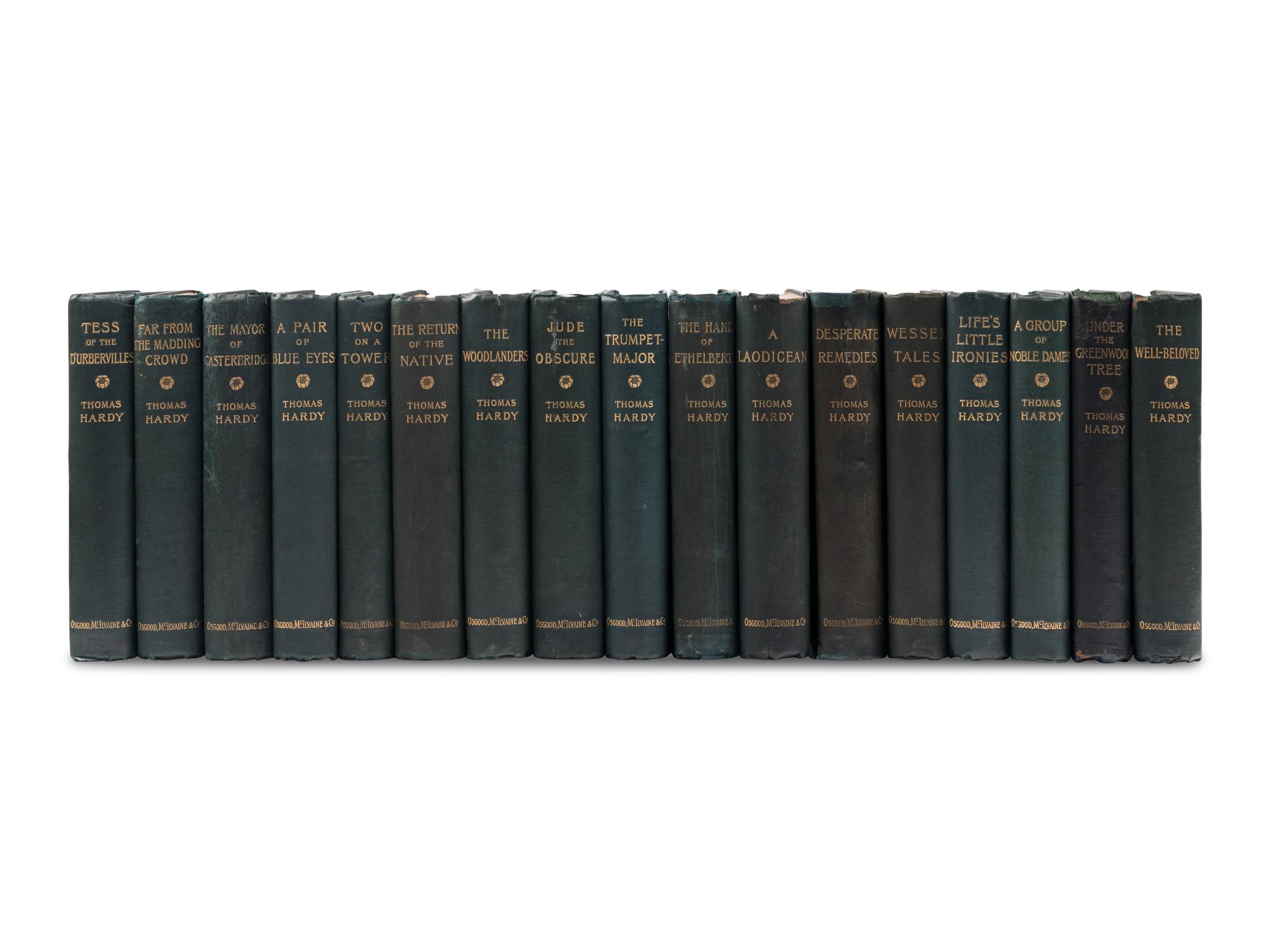 HARDY, Thomas (1840-1928). The Wessex Novels . London: Osgood, McIlvaine and Co., 1895-97.