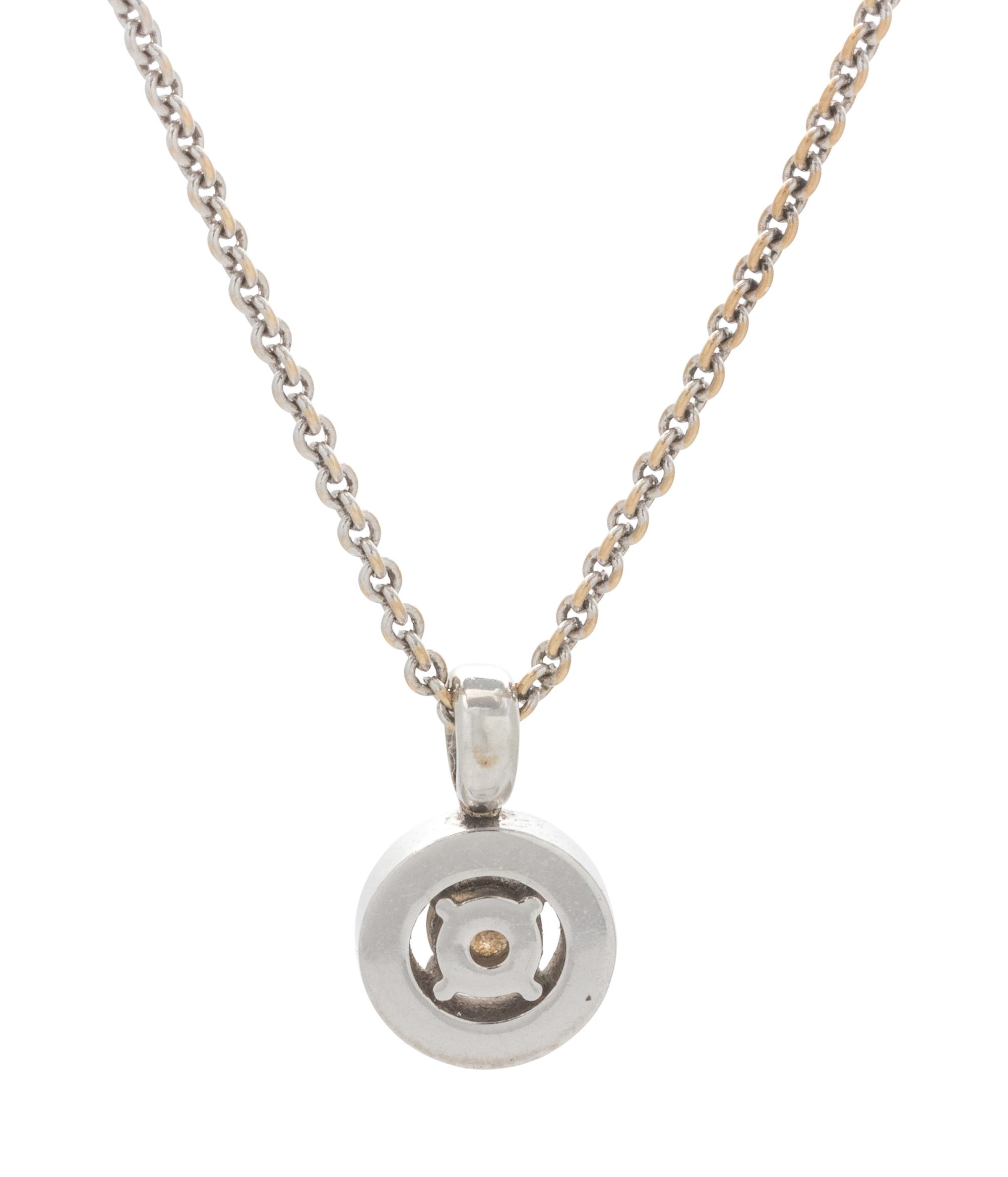 BVLGARI, WHITE GOLD AND DIAMOND PENDANT/NECKLACE