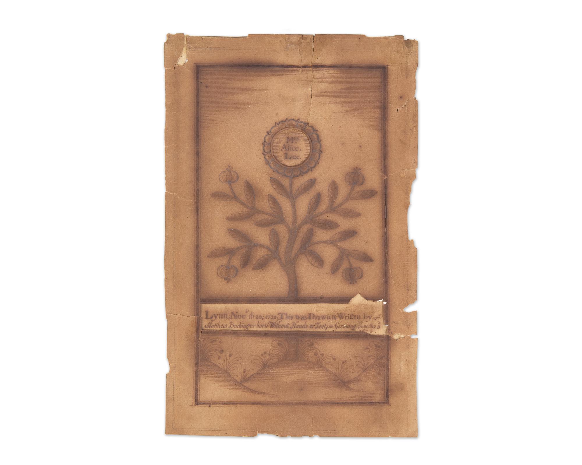 [Curiosa] Buchinger, Matthias. Original Transformation Drawing