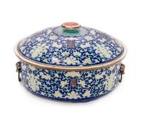 A Chinese Famille Rose Covered Bowl Diameter of mouth 10 5/8 inches. — 19TH CENTURY