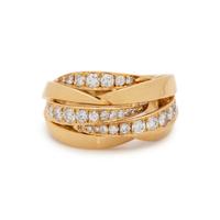 MARVIN SCHLUGER, YELLOW GOLD AND DIAMOND RING