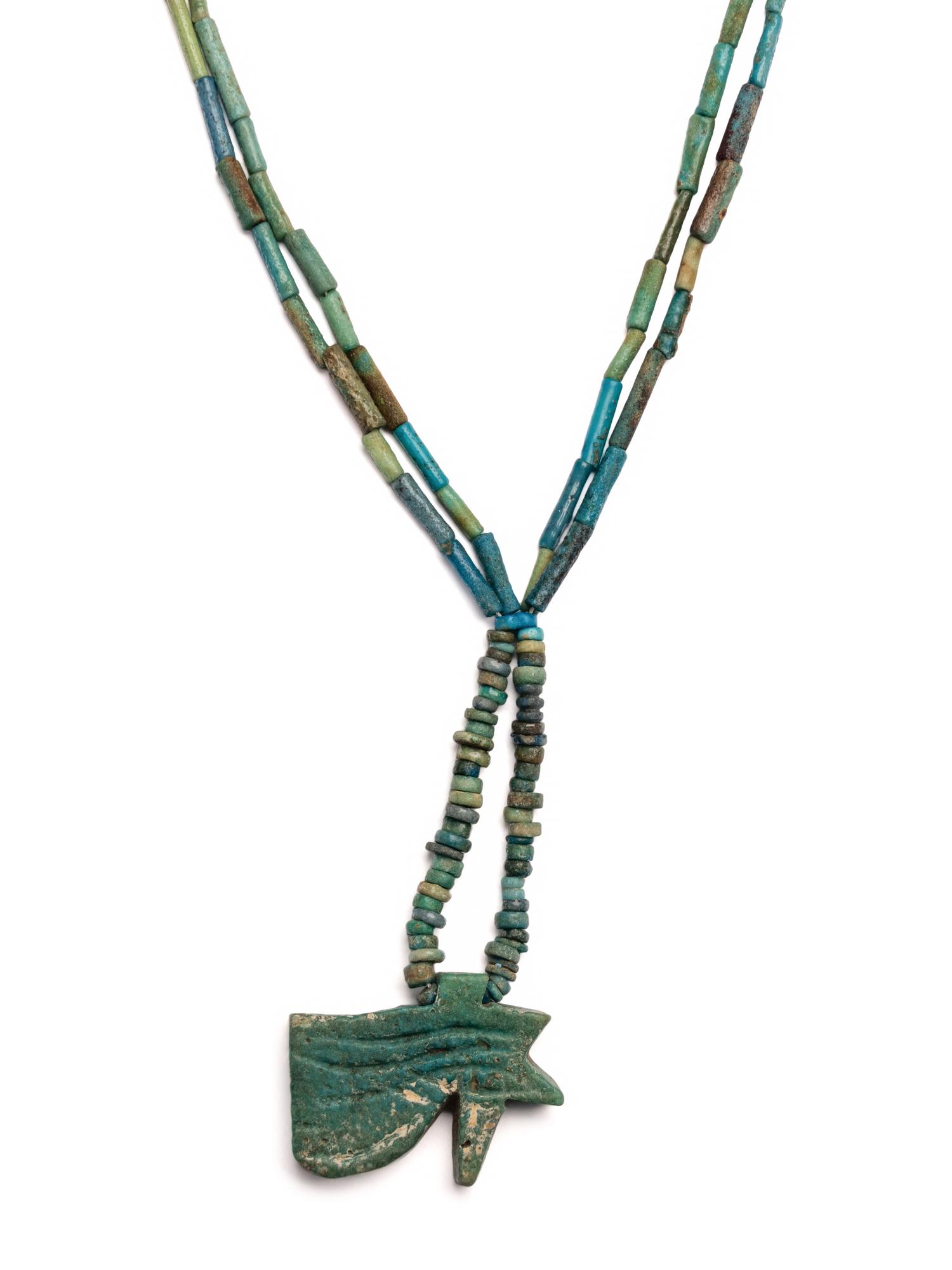 Two Egyptian Bead and Faience Necklaces