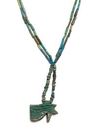 Two Egyptian Bead and Faience Necklaces