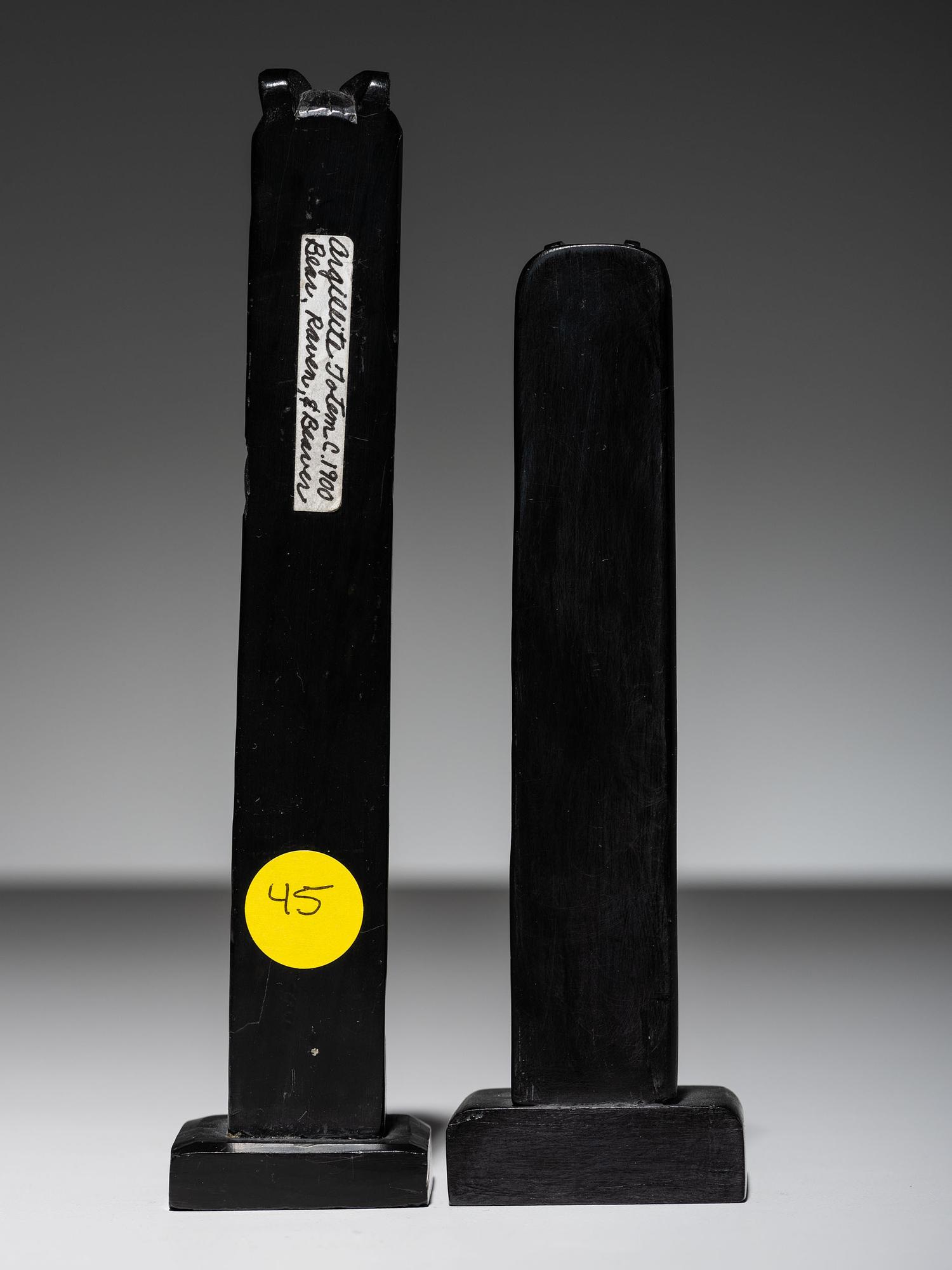 Haida Argillite Model Totem Pole