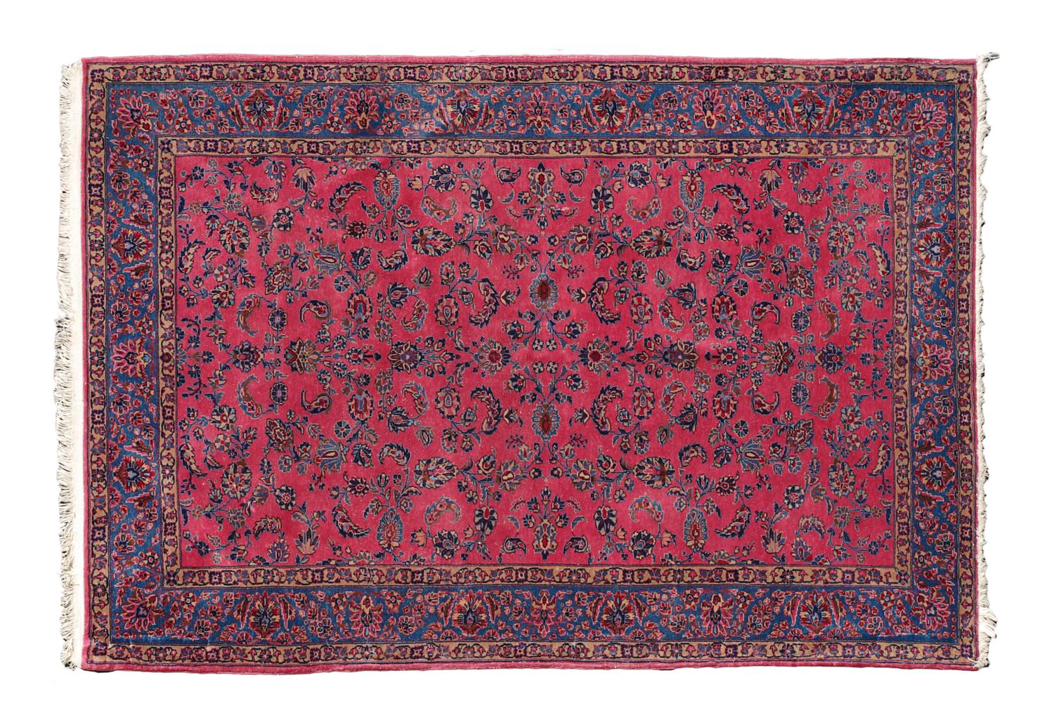 A Kashan Manchester Wool Rug